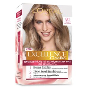کیت رنگ مو لورآل سری Excellence شماره 8.1