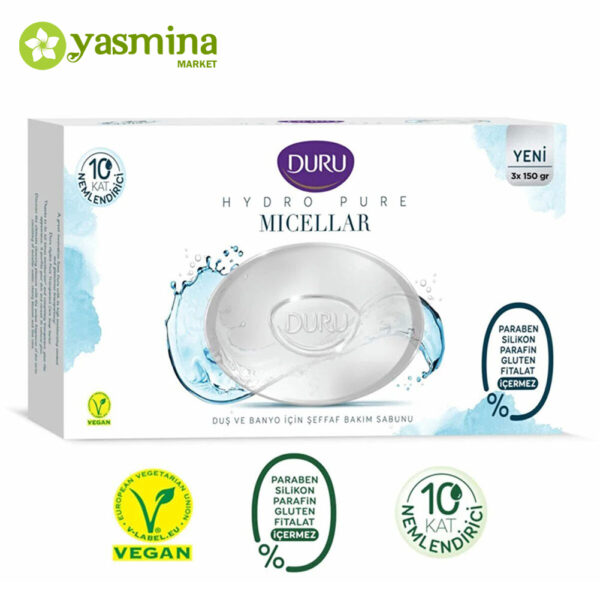صابون آبرسان دورو مدل Micellar بسته 3 عددی