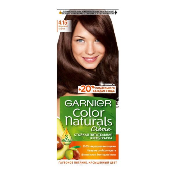 کیت رنگ مو گارنیر سری Color Naturals شماره 4.15