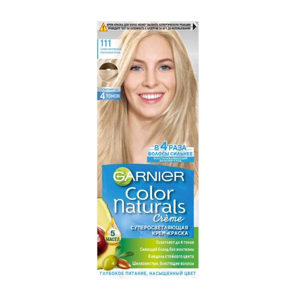 کیت رنگ مو گارنیر سری Color Naturals Ekstra Açık شماره 111