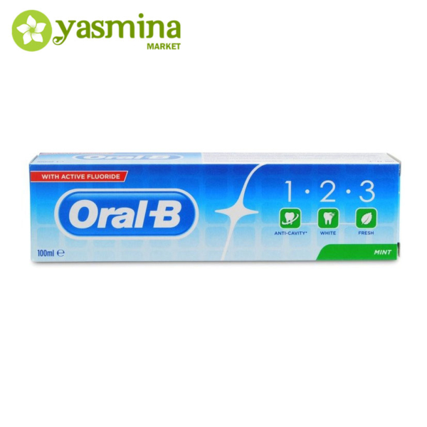خمیر دندان اورال بی مدل 1.2.3 حاوی عصاره نعنا 100 میلی لیتر - Image 3